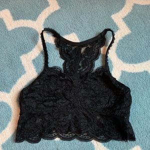 delicate black bralette